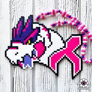 Excision Dinosaur Perler Necklace